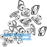 HAWA Junior 80/100 Montageset zu Winkelprofil (10 St�ck)