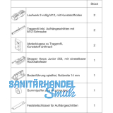 HAWA-Junior 250/B Beschlagset Holz ohne Laufschiene
