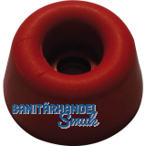 Gummipuffer � 20 mm, H�he 10 mm, Gummi rot