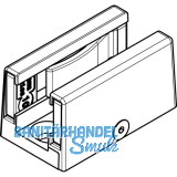 HAWA Junior GP Bodenf�hrung spielfrei 2-teilig Glas 8-12,7 mm Edelstahl-Effekt