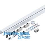 HELM GT-L 50 Beschlagset Glas 8-10 mm L=2000 mm Wand 50 kg Alu silber eloxiert