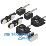 SOLIDO 100 Beschlagset Glas Punktbefestigung 12-12,76 mm F�hrung Edelstahl