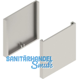 SOLIDO 100 Abdeckkappen-Set Glas Punktbefestigung eckig Edelstahl-Effekt