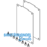 Abdeckung stirnseitig HAWA-Frontslide 60/A,60/matic,f.Deckenbefest. silber elox.