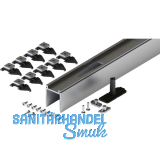 HAWA-Junior 80/100 Pocket Montageset Wandtasche L=3000 mm silber