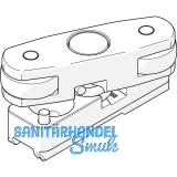 HAWA Junior 80/G Telescopic Bodenf�hrung Glas spielfrei zum Anschrauben