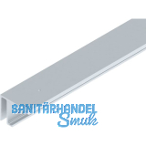 HELM GT-L Laufschiene mit Seitenteil Deckenmontage auf Ma� silber eloxiert