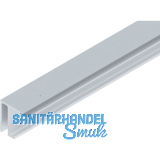 HELM GT-S 150 Laufschiene mit Seitenteil Deckenmontage auf Ma� silber eloxiert