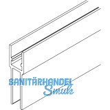 HAWA Junior 80/G Telescopic Trag-Glashalteprofil f�r Glas 10 mm L=6500 mm silber