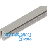 HELM GT-S 150 Laufschiene mit Seitenteil Deckenmontage auf Ma� Edelstahl-Effekt