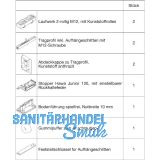 HAWA Junior 120/B Beschlagset Holz ohne Laufschiene