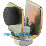 Schienenstopper HELM 100 P Stahl verzinkt gelb