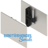 HELM GT-L Abdeckkappen-Set f�r Seitenteil Aluminium Edelstahl-Effekt