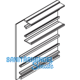 HAWA-Junior 80/100 Z Abdeckkappe Clipblende 66 mm links silber