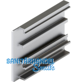 HAWA-Junior 80/100 B Abdeckkappe Clipblende 53 mm links silber