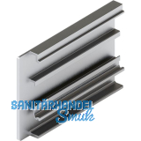 HAWA-Junior 80/100 B Abdeckkappe Clipblende 60 mm links silber