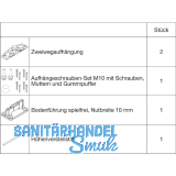 HAWA Junior 100/Z Grundbeschlagset Holz ohne Laufwerk
