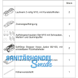 HAWA Junior 100/Z Beschlagset Holz SoftStop (30237)