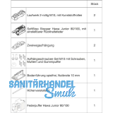 HAWA Junior 100/Z-Pocket Beschlagset Holz SoftStop Federpuffer (30239)