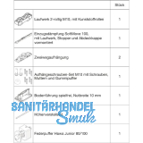 HAWA Junior 100/Z-Pocket Beschlagset Holz SoftMove Federpuffer (30243)