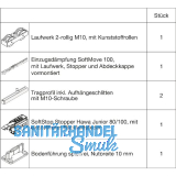 HAWA Junior 100/B Beschlagset Holz SoftStop SoftMove (30227)