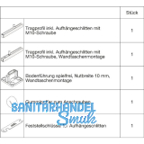 HAWA Junior 100/B-Pocket Grundbeschlagset Holz ohne Laufwerk (30154)