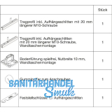 HAWA Junior 100/B-Pocket Grundbeschlagset Holz Tragschraube 20 mm l�nger