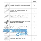 HAWA Junior 100/B-Pocket Beschlagset Holz SoftStop Federpuffer (30250)
