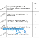HAWA Junior 100/B-Pocket Beschlagset Holz SoftMove (30255)