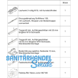 HAWA Junior 100/B-Pocket Beschlagset Holz SoftMove Federpuffer +20 mm (30265)