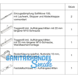 HAWA Junior 100/B-Pocket Beschlagset Holz SoftMove +20 mm (30266)