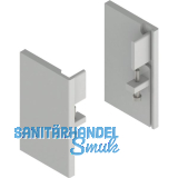 HELM 150 Abdeckkappe D Deckenmontage links RAL 7035 lichtgrau