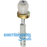 F�hrungsrolle HELM 358 D�, Stahl verzinkt, gelb