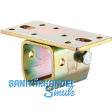 Deckenbefestigungsmuffe HELM 302, Stahl verzinkt, gelb