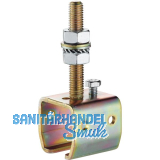 Befestigungsmuffen HELM 304 Stahl verzinkt gelb