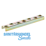 Anschraubflansche HELM 393, Stahl verzinkt, gelb