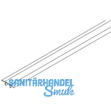 HAWA Porta/Divido Einwegabdeckung zu Laufschiene L=2000 mm Kunststoff schwarz