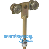 Rollapparat HELM 320L zweipaarig mit Drehlager, Stahl verzinkt, gelb