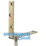 F�hrungsrolle HELM 350, links, Stahl verzinkt, gelb