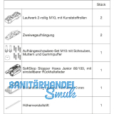 HAWA Junior 100/Z Beschlagset Holz ohne Laufschiene
