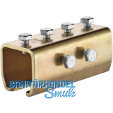 Verbindungsmuffe HELM 1403, Schraube M8 x 16 mm, Stahl verzinkt, gelb