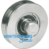 IBFM Schiebetorrolle 360 mit Kugellager, � 80mm, V-Nut, Stahl verzinkt