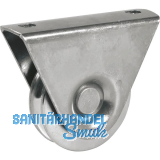 IBFM Schiebetorrolle mit Auflager 386, � 100mm, V-Nut, Stahl verzinkt