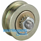 Schiebetor-Stahlrolle � 45 mm, Stahl verzinkt, gelb