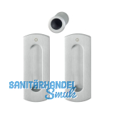 HOPPE Schiebet�rmuschel Set M463 - BL, Messing verchromt satiniert