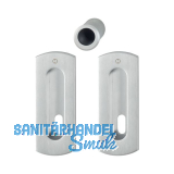 HOPPE Schiebet�rmuschel Set M463 - BB, Messing verchromt satiniert