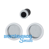 HOPPE Schiebet�rmuschel Set 4920 - BL, runde Rosette, Alu verchromt satiniert