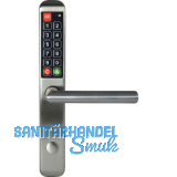 Zutrittskontrollsystem, Langschildbeschlag EasyKey Slim, PZ 72, Edelstahl