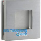 Schiebet�rmuschelpaar 6405 f�r Glas, eckig, Glasst�rke 8 - 10 mm,silber eloxiert