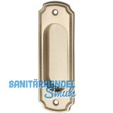 Schiebet�rmuschel 40 x 127 mm, ungelocht, Messing poliert, kantig